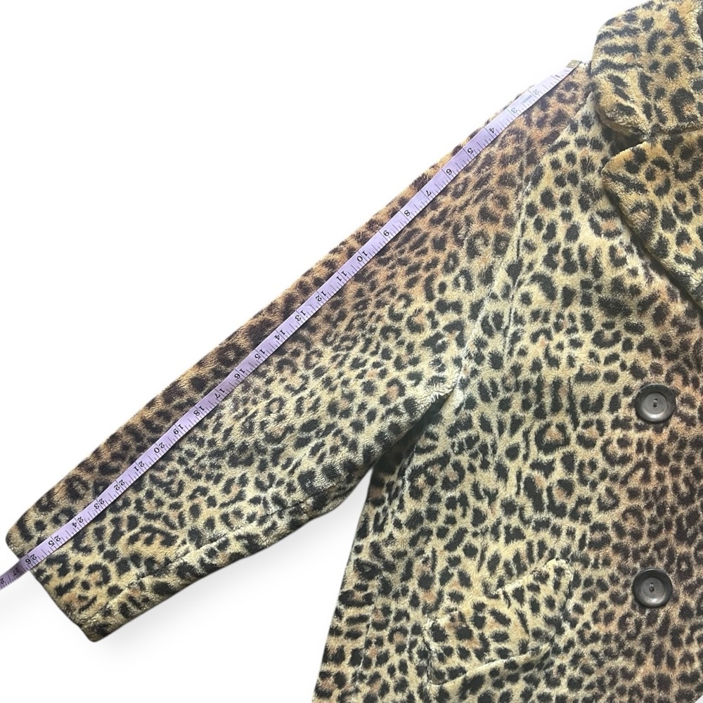 SOLD VTG Mid Century 50s 60s Leopard Print Women's Coat - Picture 9 of 13